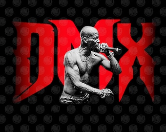 DMX na mikrofonie rapujący przed logo PDF JPG png natychmiastowe pobieranie cyfrowe