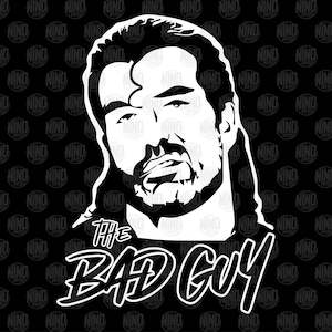 Razor Ramon The Bad Guy vintage inspired WWE Fan Scott Hall PNG SVG Silhouette Cricut Vector Vinyl File Instant Digital Download