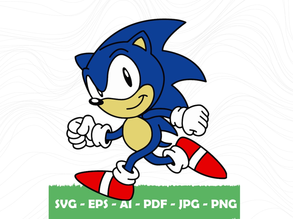 Sonic Svg Sonic The Hedgehog Svg Sonic Cricut Sonic Layered Svg ...