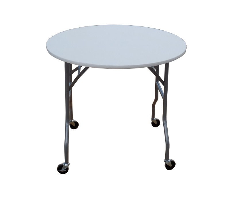 36 Inch Round Folding Cake Table on Wheels by Banquet Tables Pro Etsy