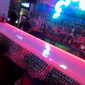 Custom Bartop Acrylic LED Glow Light Up Bar and Counter Top (Custom Sizes)