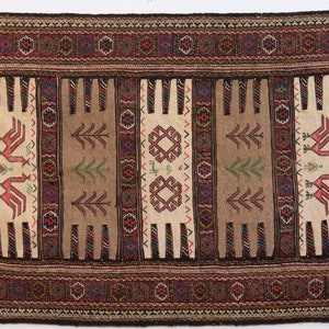 Medium Hand Knotted Kocan Vintage Area Rug - 191 The Growth (3&#39; 5&quot; x 5&#39; 11