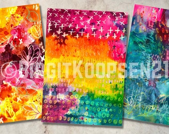 Printable Mixed Media Backgrounds/Collage Sheets