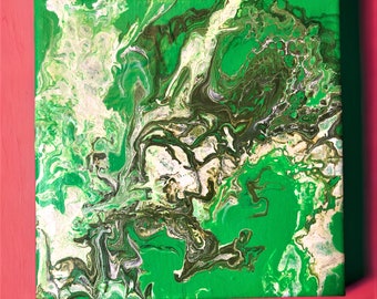 Mural // Wall decor // Acrylic paint pouring // Acrylic painting abstract