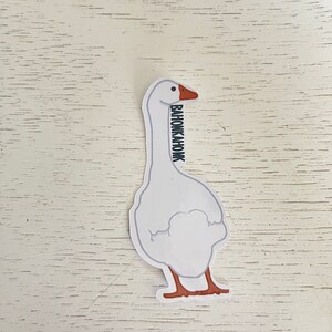 Bahonkahonk Goose Water-Resistant Sticker  | Laptop Sticker | Water Bottle Sticker | Vinyl Sticker