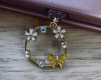 Butterfly USB-C Dust Plug Charm
