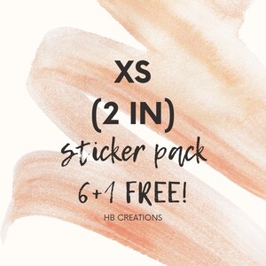 2 in Sticker Pack | Vinyl Stickers | Water Bottle Sticker | Journal Sticker | Laptop Sticker | Water Resistant Sticker | UV Resistant