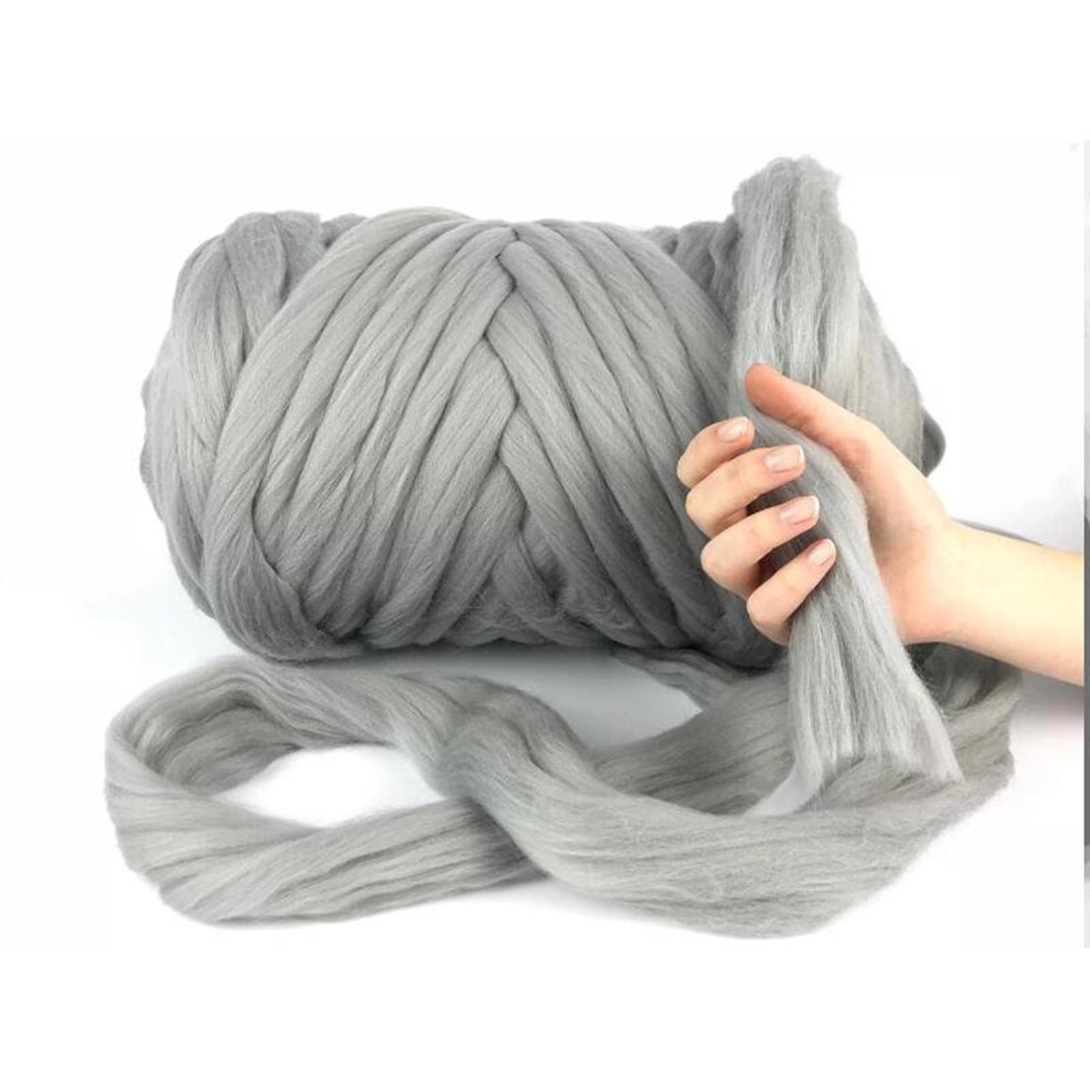 Giant Yarn Chunky Yarn 100 Merino Wool Yarn Super Bulky Etsy