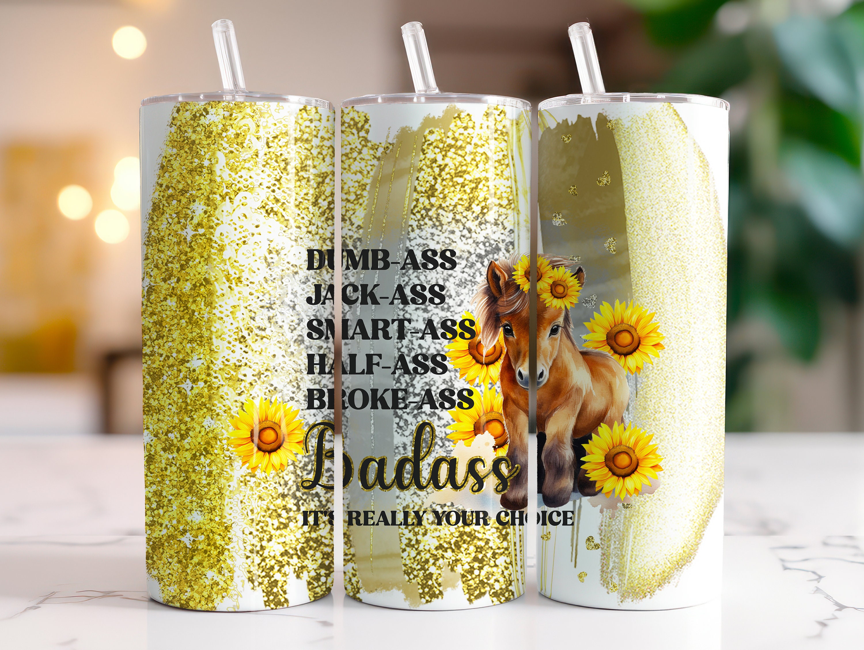 Bad-Ass Mom Mother's Day 40oz Quencher Tumbler (3100662)