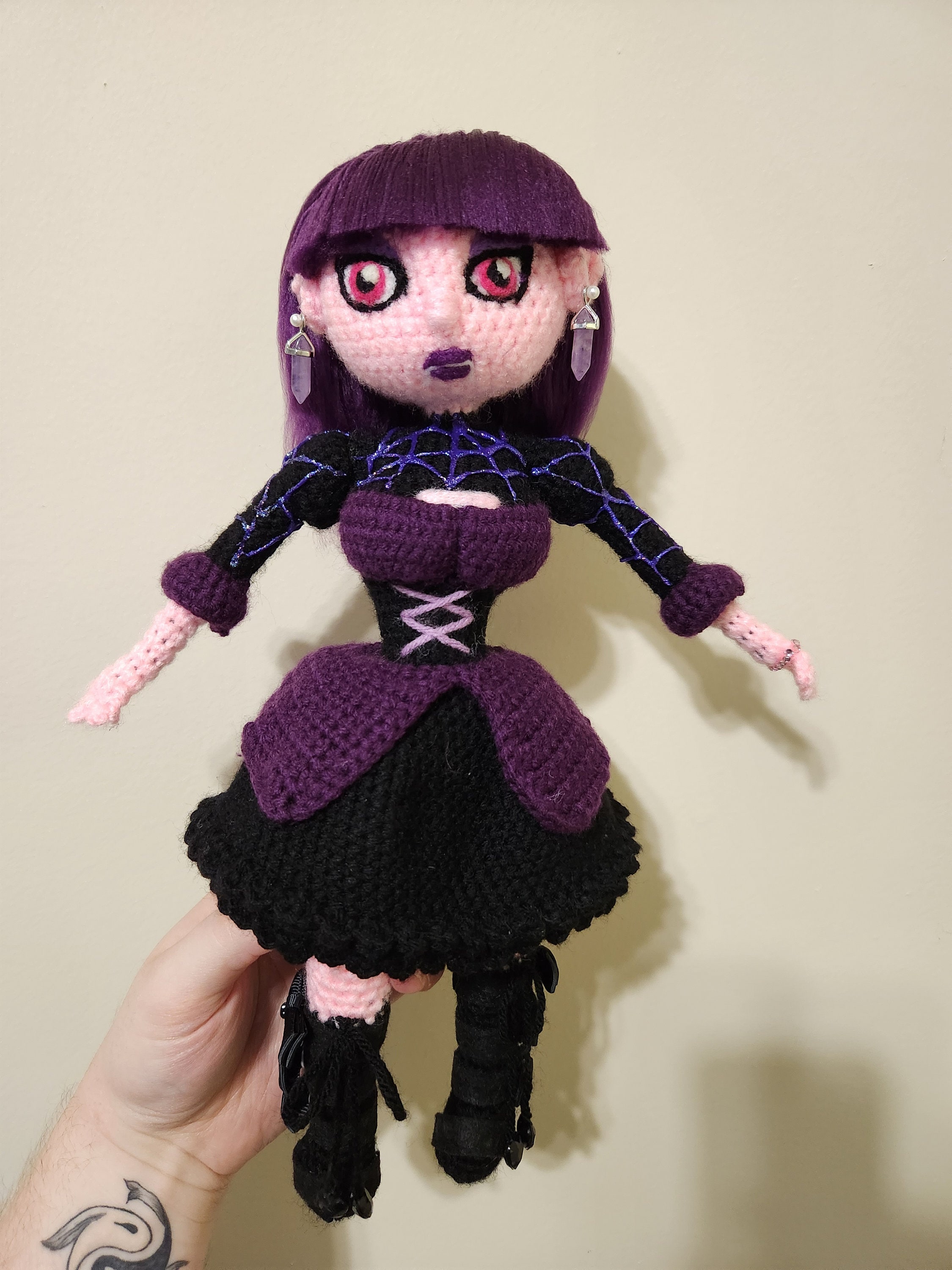 24 Fascinating Crochet Art Dolls and Figures 20 Monster High Elissabat Crochet Figure