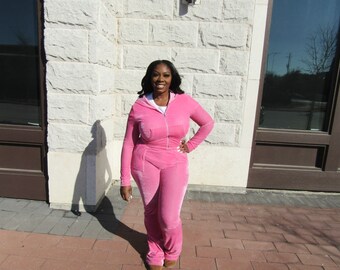 misses velour pant sets