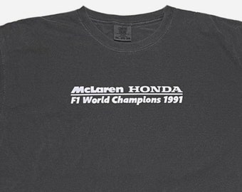 Vintage F1 1991 World Champs T-Shirt McLaren HONDA Racing