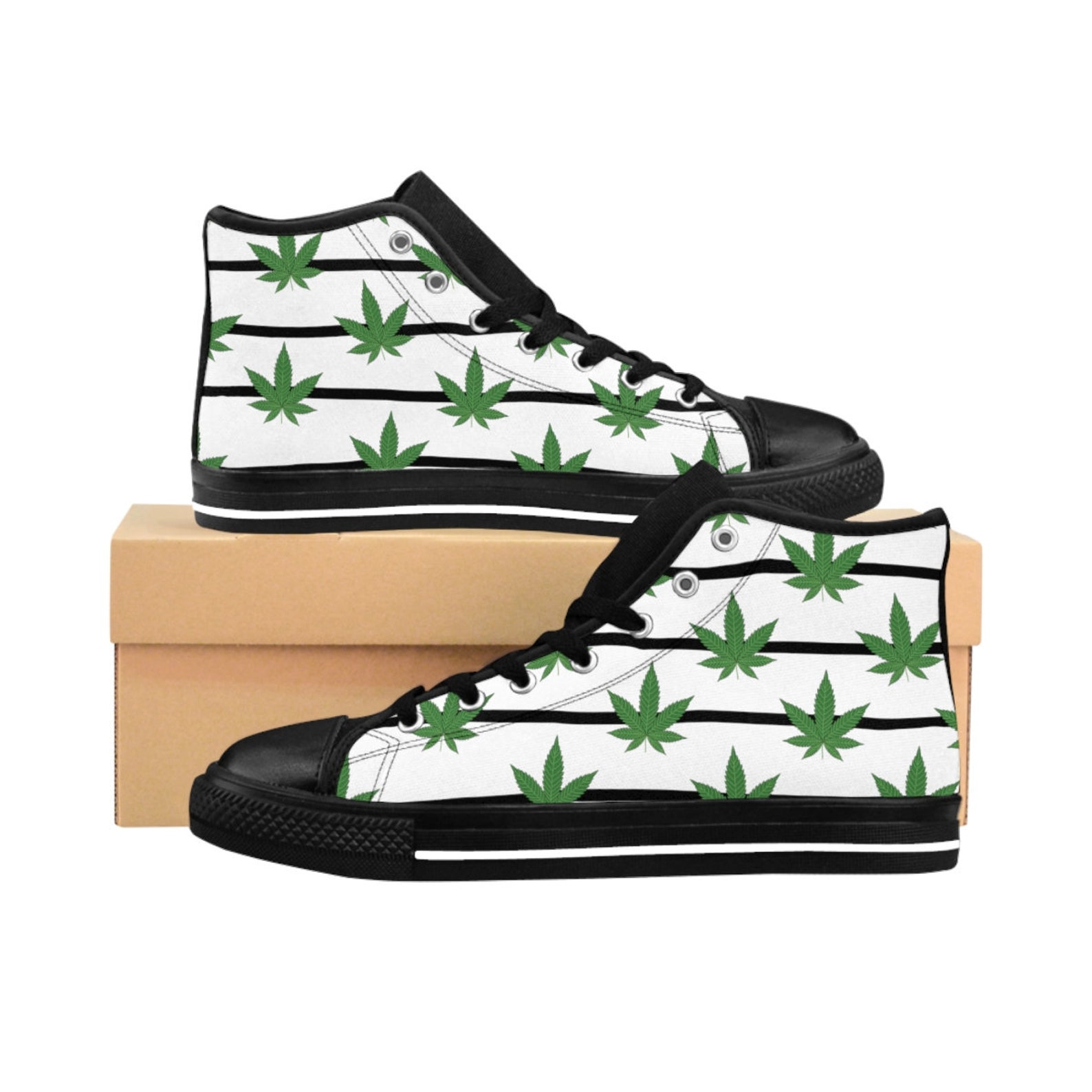 Marijuana Shoes Gifts for Stoners 420 High Top Sneakers | Etsy