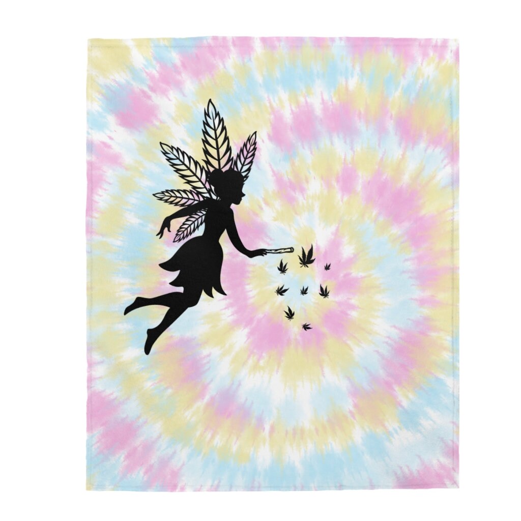 Weed Fairy Blanket Pastel Tie Dye Blanket for Adults Etsy