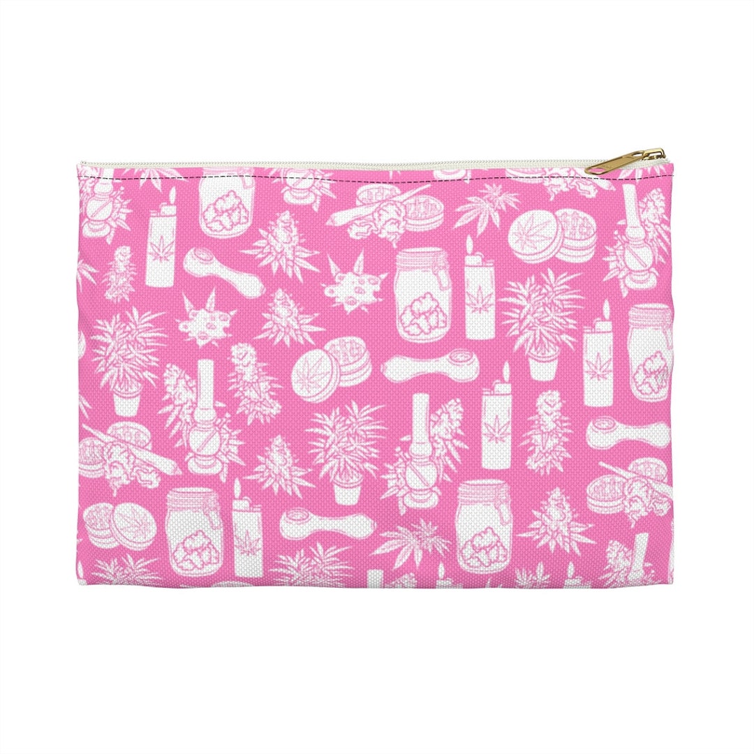 Pink Stash Bag, Stoner Girl Accessories, Weed Gifts for Women, 420