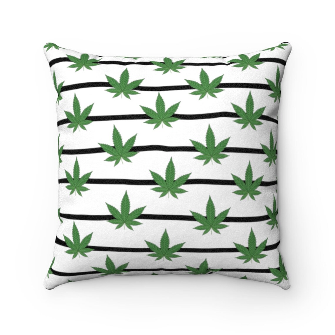 Weed Pillow Stoner Home Decor Marijuana Throw Pillow Etsy