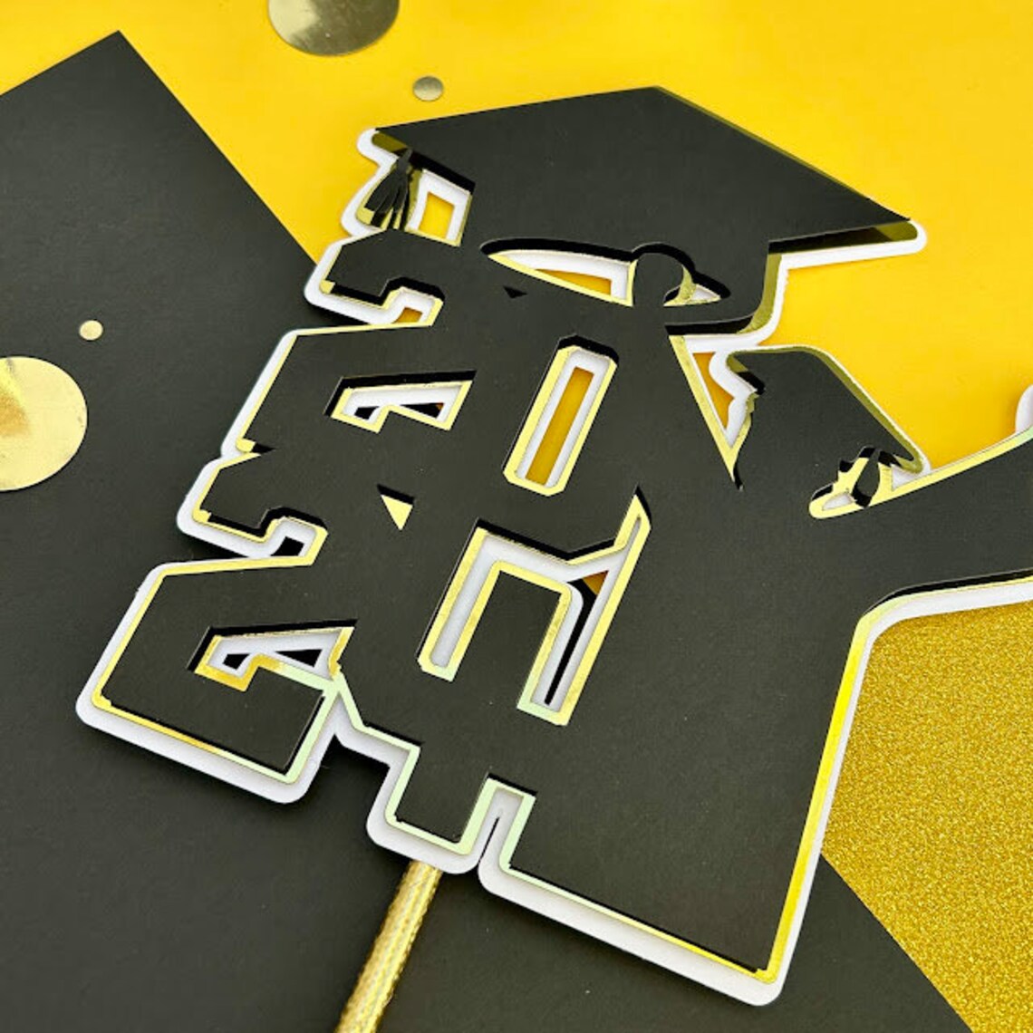 Congrats Grad - Graduation Cake Topper - Congrats Grad Cake Topper ...