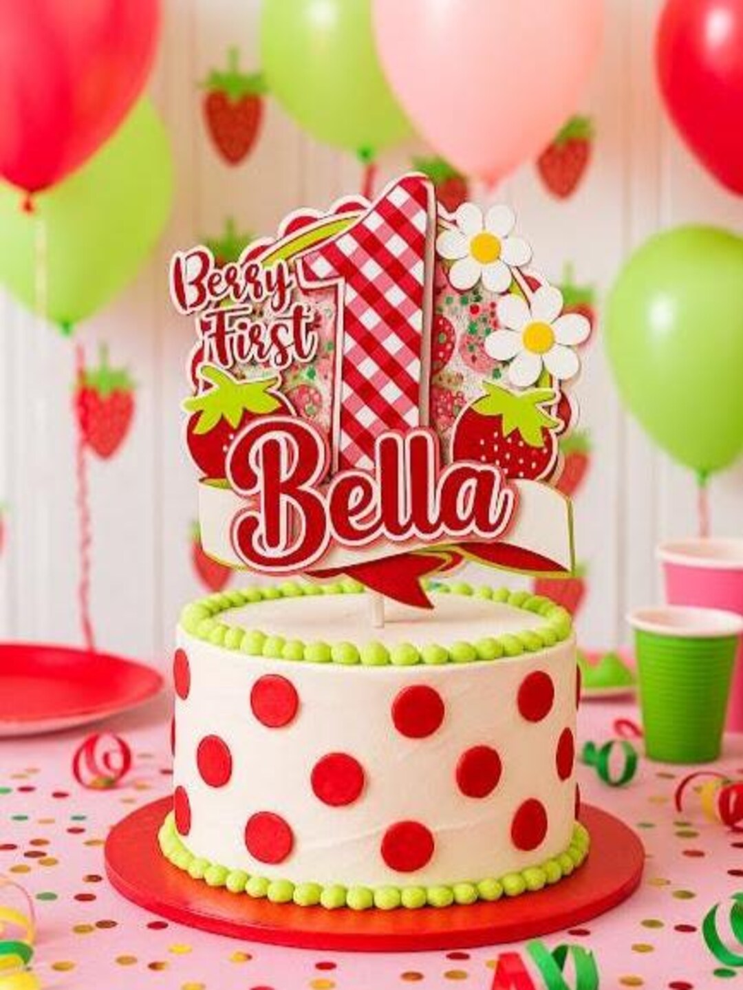 6 Months Of Love Cake Topper – Glitzer, 10,7 X 14 Cm, Für Halbjahres-Geburtstag