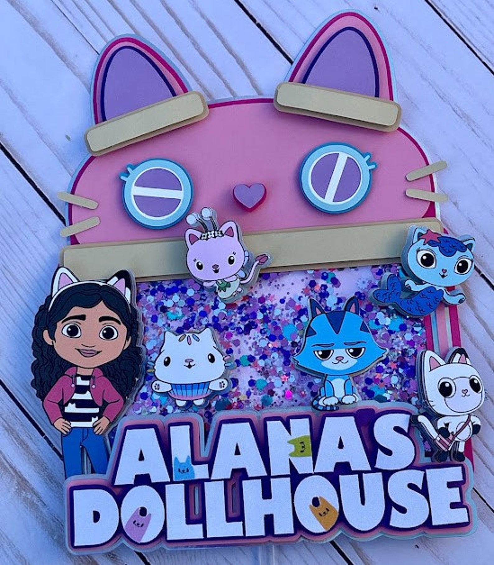 Gabby's Dollhouse Cake Topper Gabby Dollhouse Party Deko Etsy Schweiz