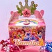 Princess Personalized Favor Boxes - Princess Birthday Decor - Princess ...