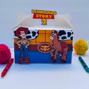 Boîtes de faveur Toy Story - Décor d’anniversaire Toy Story - Faveurs de fête Toy Story - Boîtes de bonbons Toy Story - Boîtes à pignon - Décoration de fête - Woody