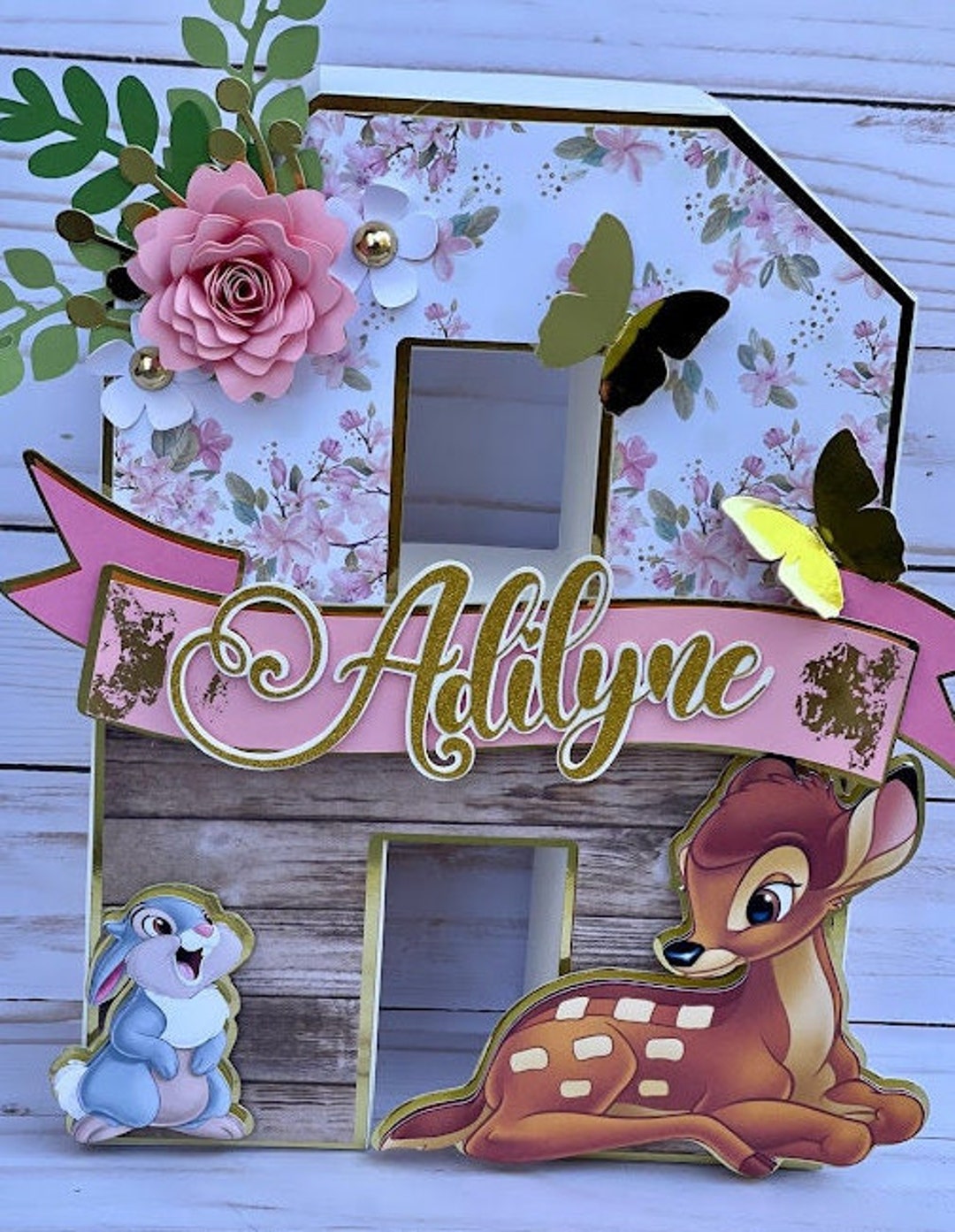 Bambi Party Decorations Bambi 3D Letters Bambi Party Personalized 3D ...