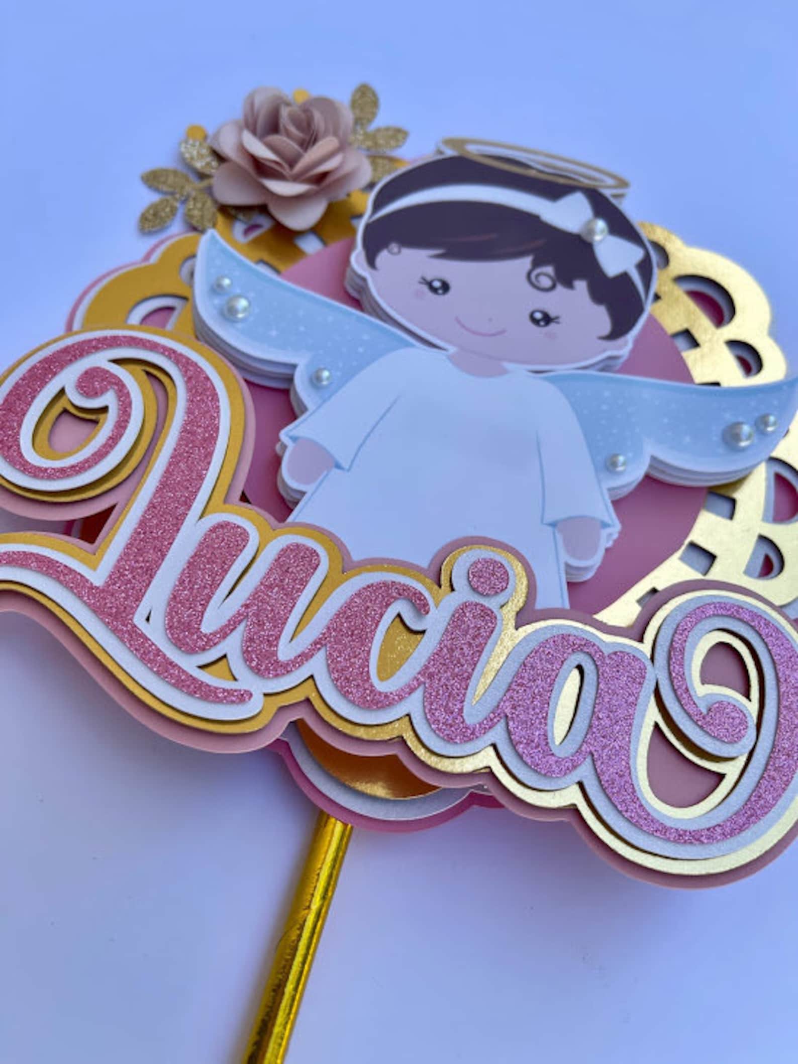 Baptism Cake Topper Christening Topper Cake Topper Baptism Etsy