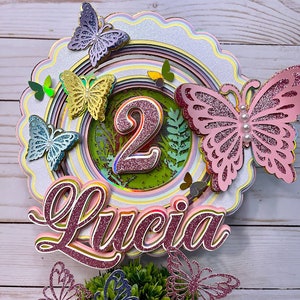 Butterfly Cake Topper - Butterfly Party - Party Decorations - Butterfly Topper - Butterfly decorations - Baby Shower - Birthday Girl