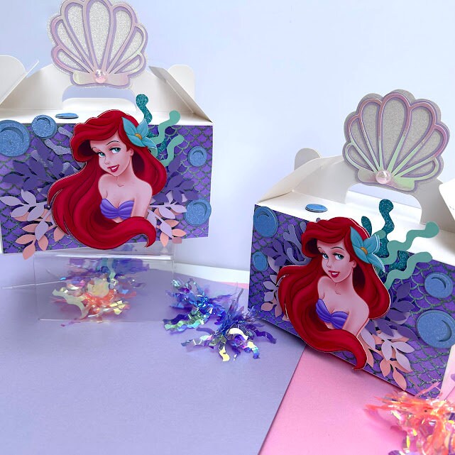 Little Mermaid Favor Box - Little Mermaid Party Decorations -- Ariel ...