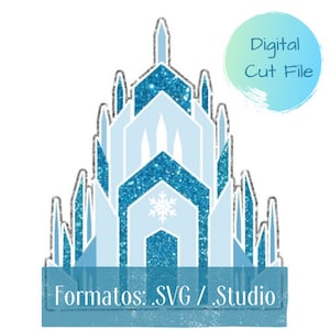 アナと雪の女王 - デジタル - 誕生日の装飾 - SVG - CRICUT - .Studio SILHOUETTE 形式 - 編集可能