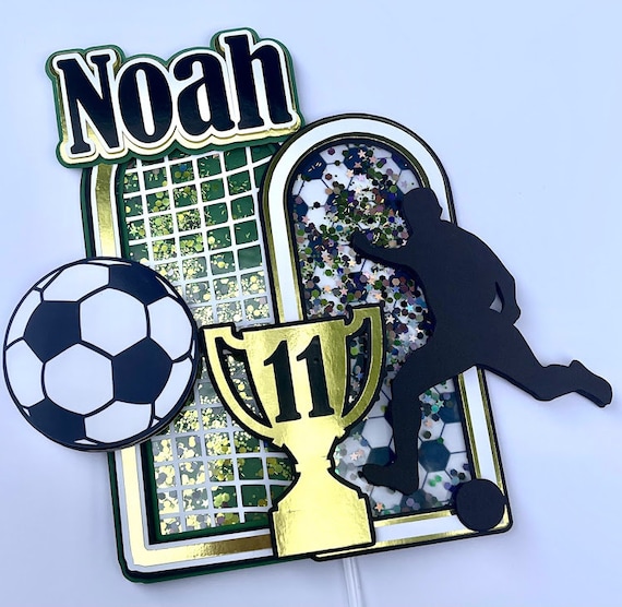 Soccer Cake Topper Soccer Themed Party Decor Birthday Cake Etsy