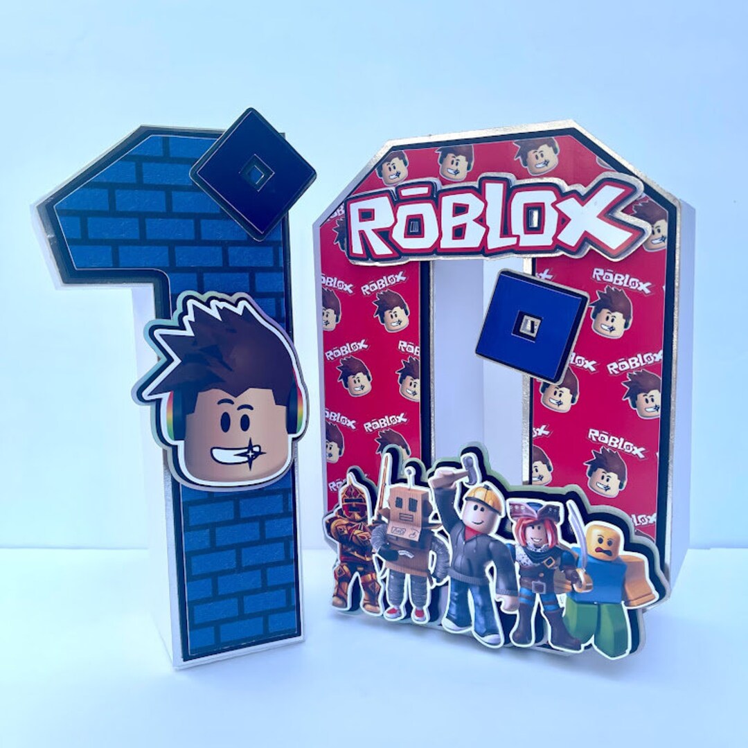 3D Letter Roblox Roblox Party Decorations Roblox Birthday Etsy Australia