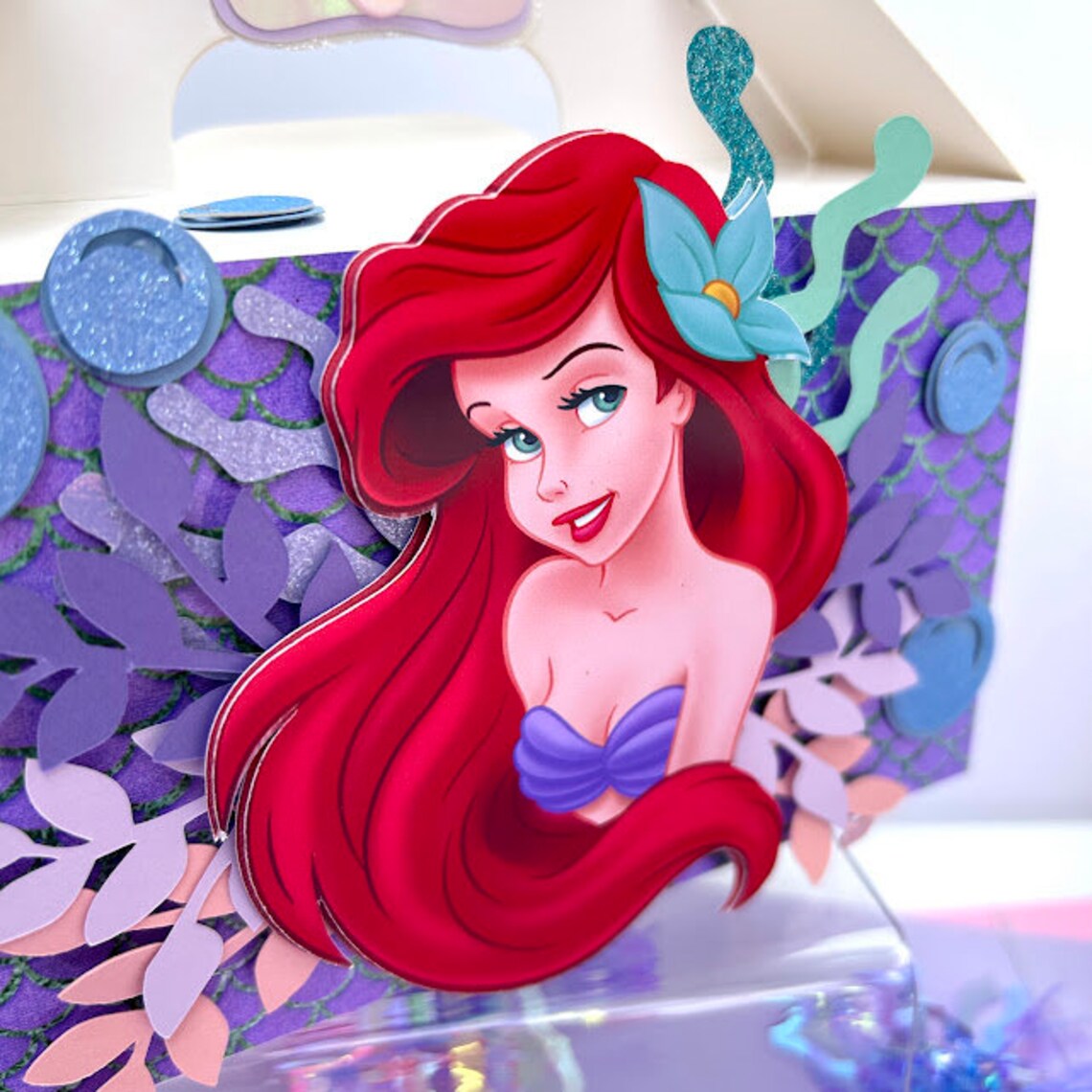 Little Mermaid Favor Box - Little Mermaid Party Decorations -- Ariel ...