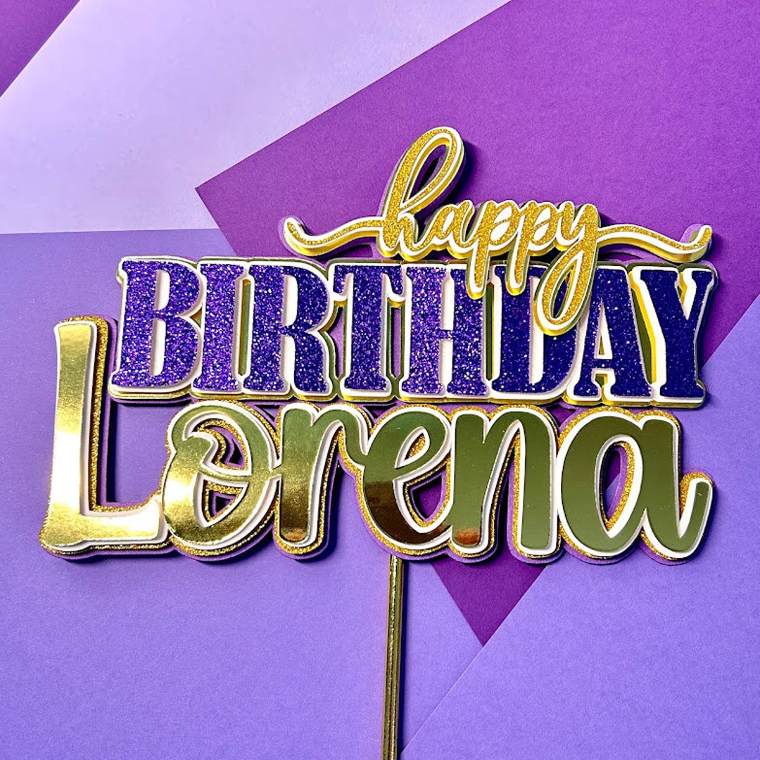 Cake Topper Happy Birthday Cake Topper Happy Birthday Birthday