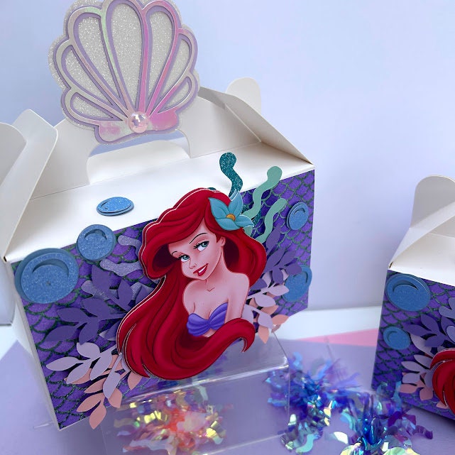 Little Mermaid Favor Box - Little Mermaid Party Decorations -- Ariel ...