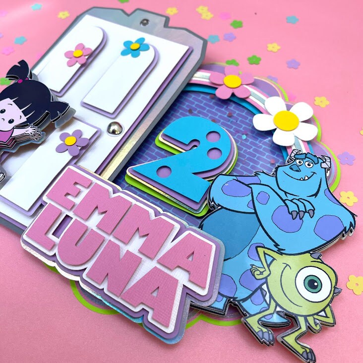 Monsters Inc Theme- Monster Inc Cake Topper - Monster Inc Boo Cake ...