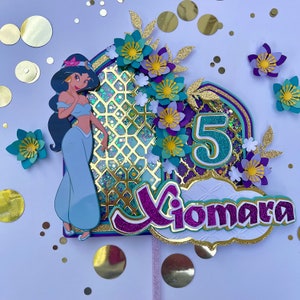 Princess Jasmine Cake Topper - Aladdin Cake Topper - Princess Jasmine - Centerpieces - Princess Jasmine Party - Party Decorations