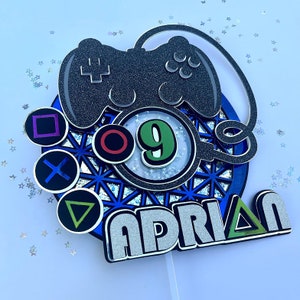 Gamer Cake topper - Video Games Cake Topper - Gamer Party - Gamer Birthday - Video Games Birthday - Party Decorations - Video Game - Gamer