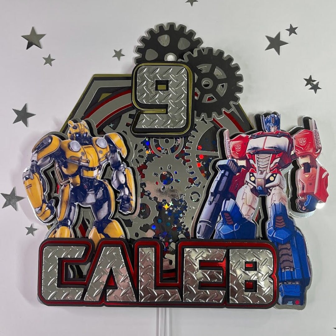 Transformers Cake Topper Optimus Prime Cake Topper Etsy