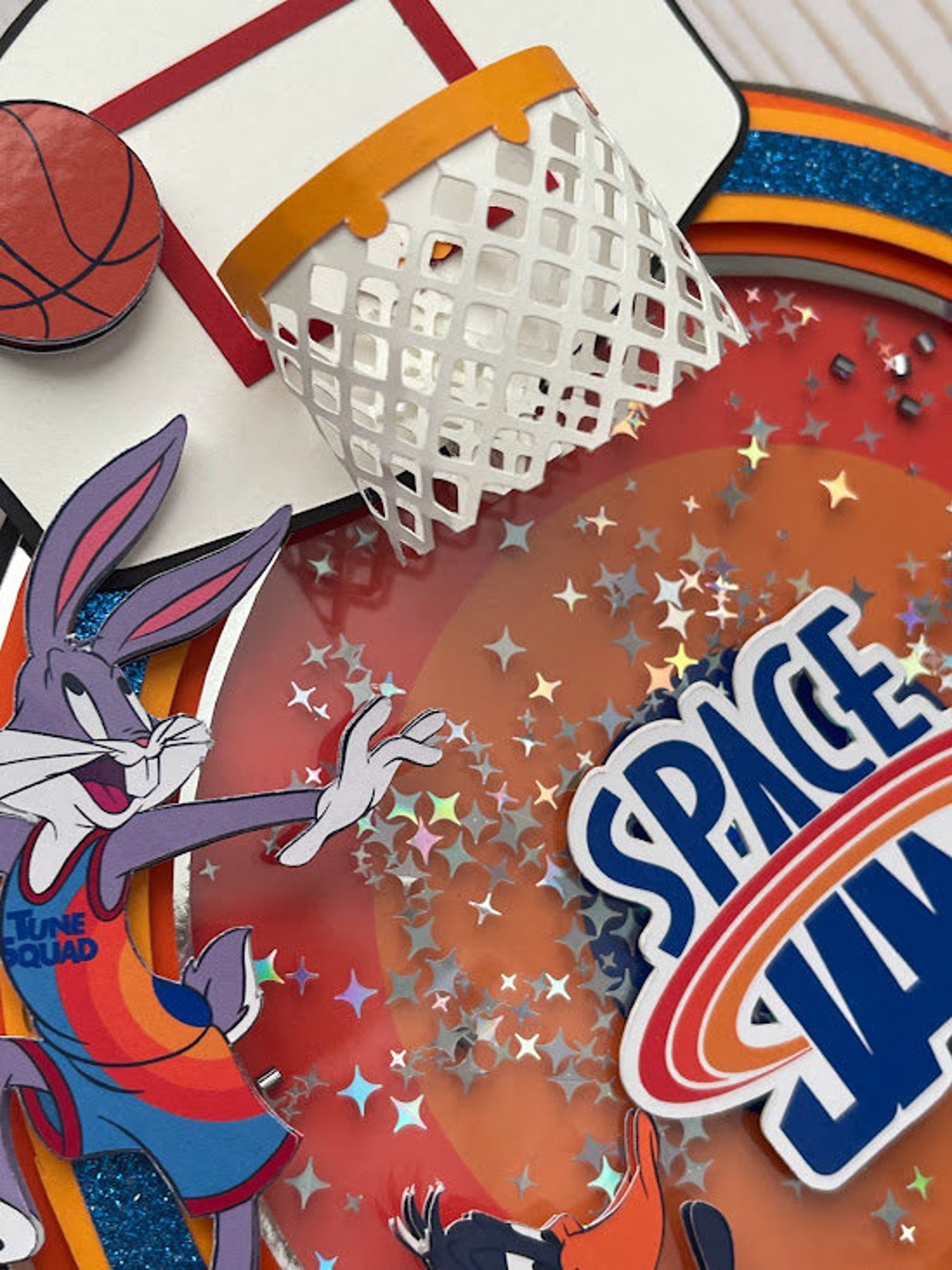 Space Jam Cake Topper Space Jam Birthday Space Jam Party Etsy