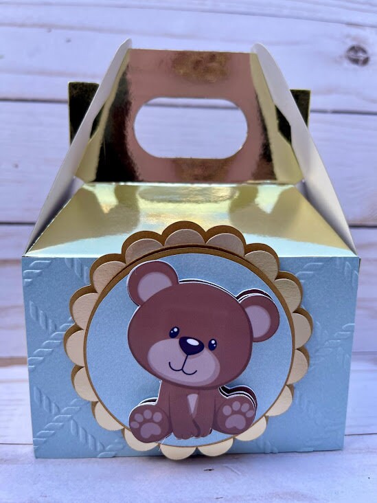 Teddy Bear Favor Box - Baby Shower Box - First Birthday - Teddy Bear ...