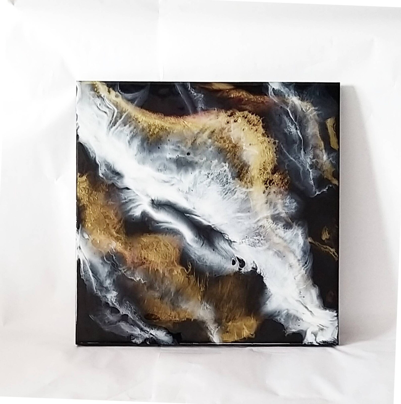 Abstract wall 3D painting Epoxy resin art Etsy