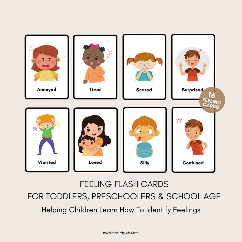 Naming Feeling Flashcards Learning About Feeling Emotion Etsy