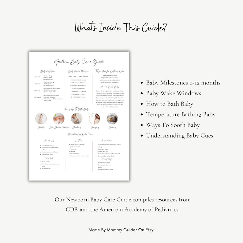 Newborn Baby Care Guide: Essential Tips Printable (digital Download) - Etsy