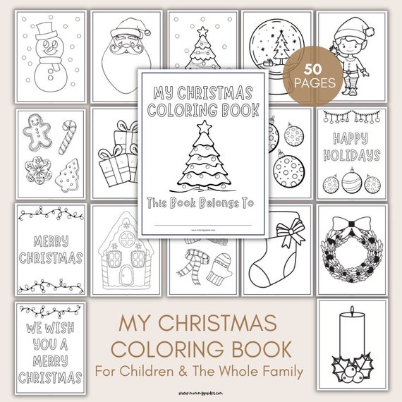 Christmas Coloring Book for Kids: Personalized Christmas Books for Toddlers  & Gifts for Kids - Color By Numbers Christmas Coloring Pages for Kids, Chi