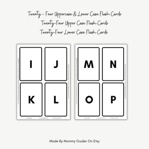 Alphabet Flash Cards for Kids Printable| Uppercase &amp; Lowercase Abc for ...