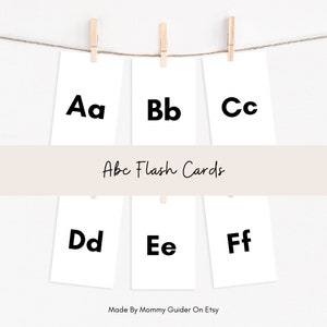 Alphabet Flash Cards for Kids Printable| Uppercase & Lowercase Abc for Toddlers and Preschoolers