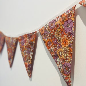 Retro Floral Pattern Bunting