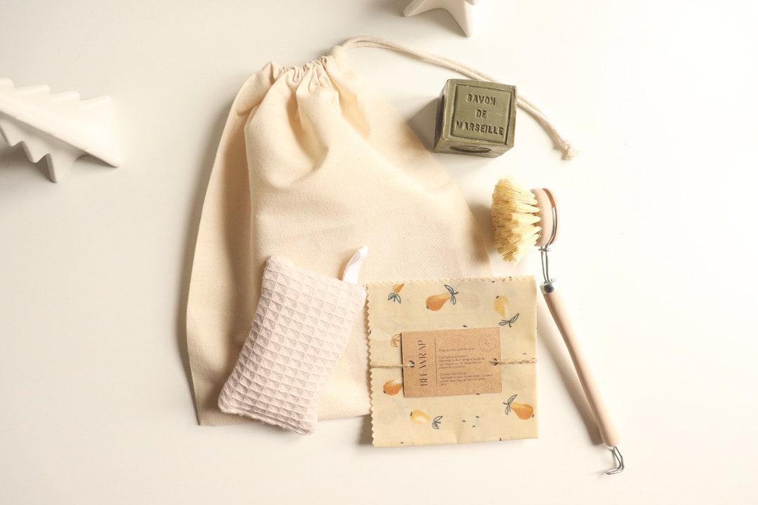 Kitchen Essentials Kit, Zero Waste Kitchen Kit, Washable Sponge & Dish