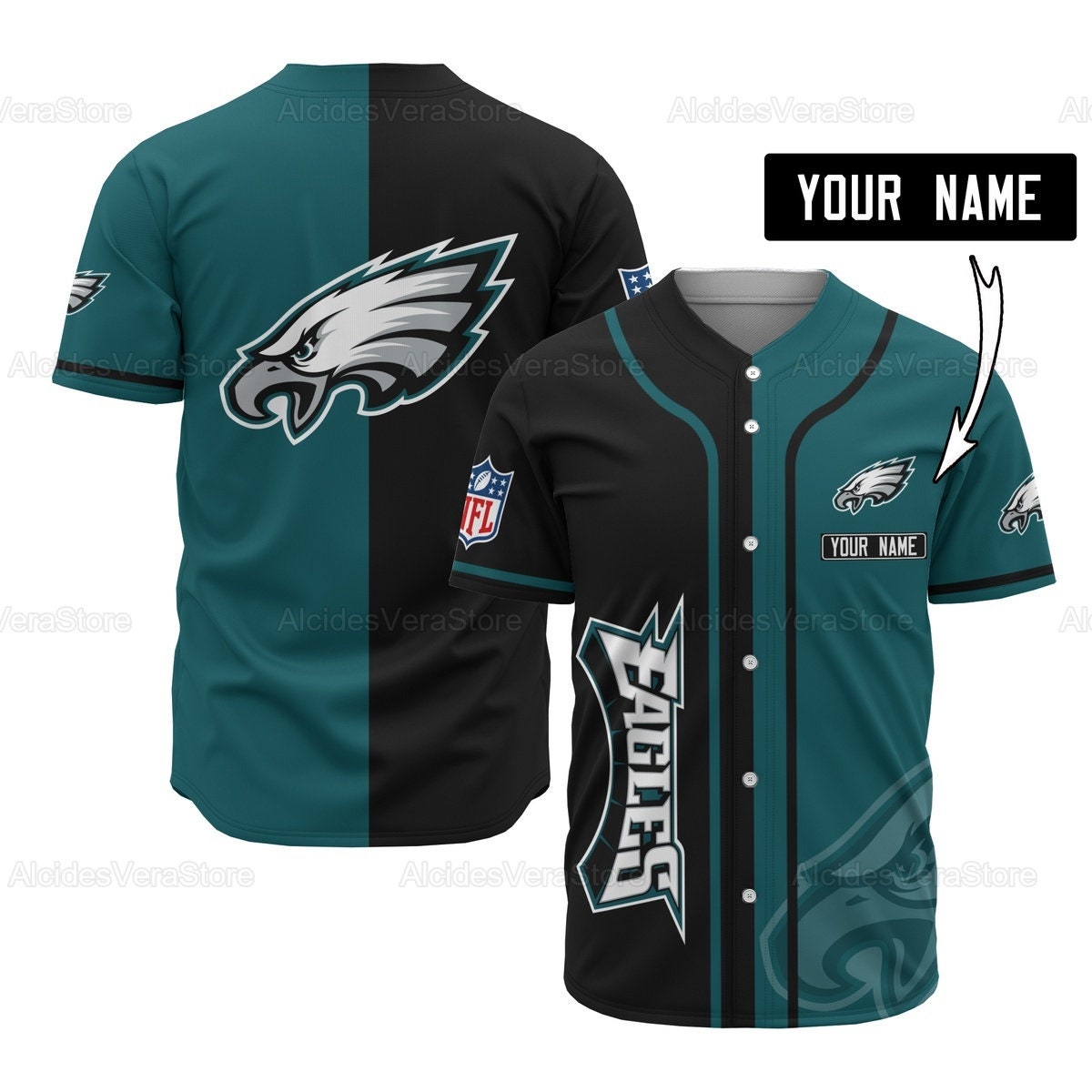 Philadelphia eagles shirts etsy Clearance